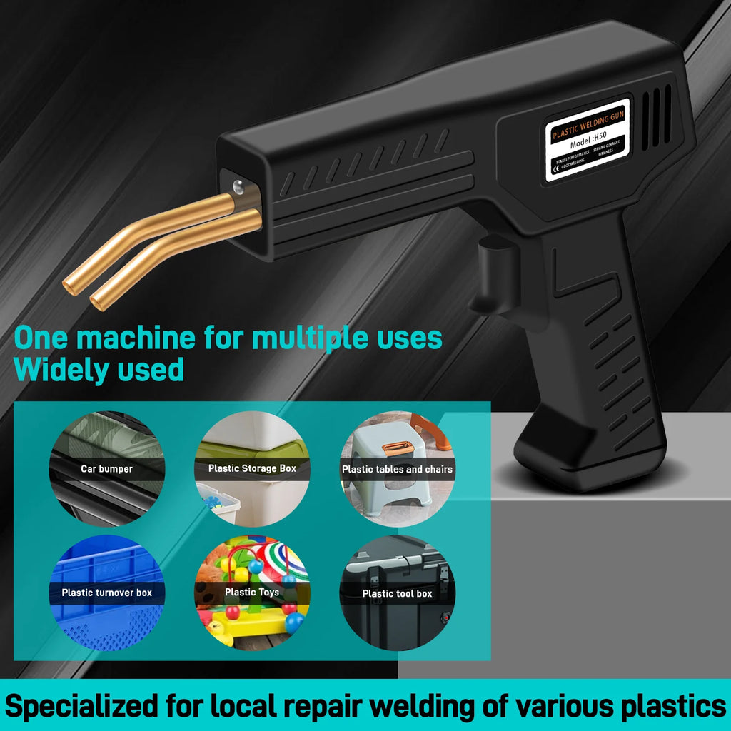 Plastic Welder Gun Welding Machine with Soldering Iron for PVC/Plastic Staple Repair, Car Bumper Repair Tools