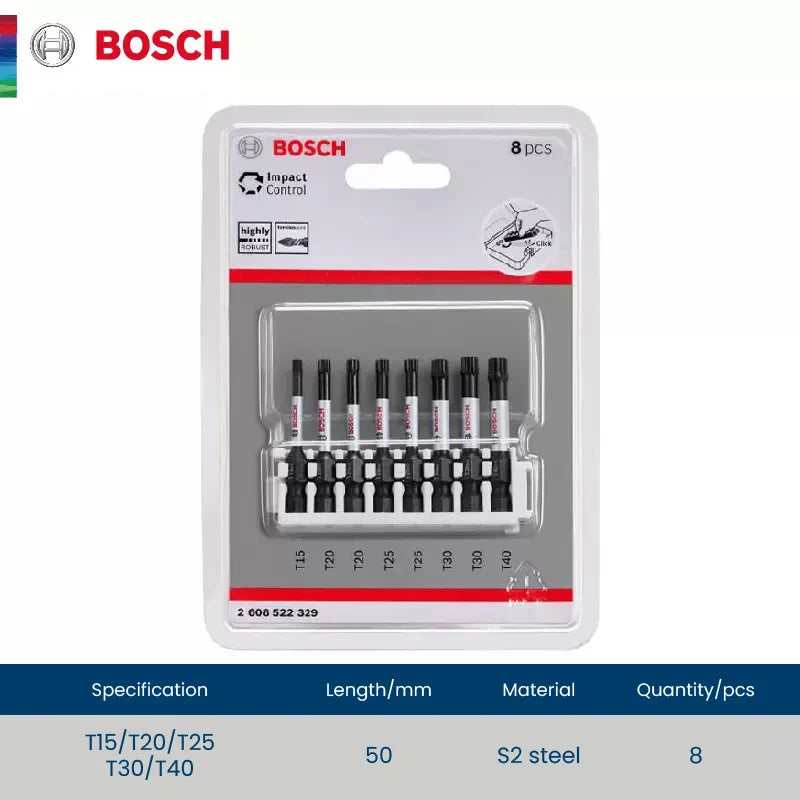 Bosch Screwdriver Bits High Hardness Impact Resistant Rotary Tool Electric Screwdriver Set Power Tool Accessories 25mm-50mm