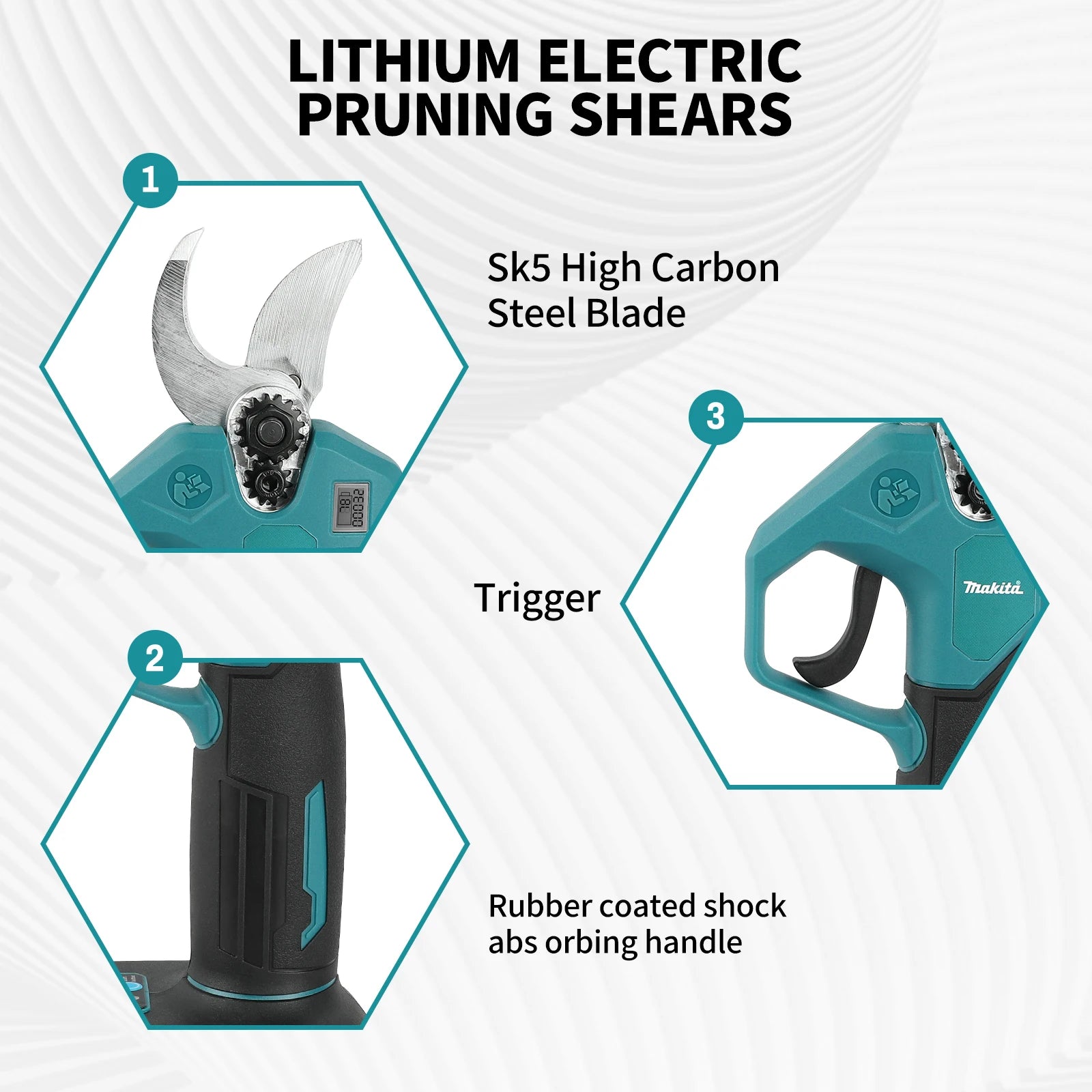 Makita Tijera de Poda Eléctrica Inalámbrica Brushless 45mm