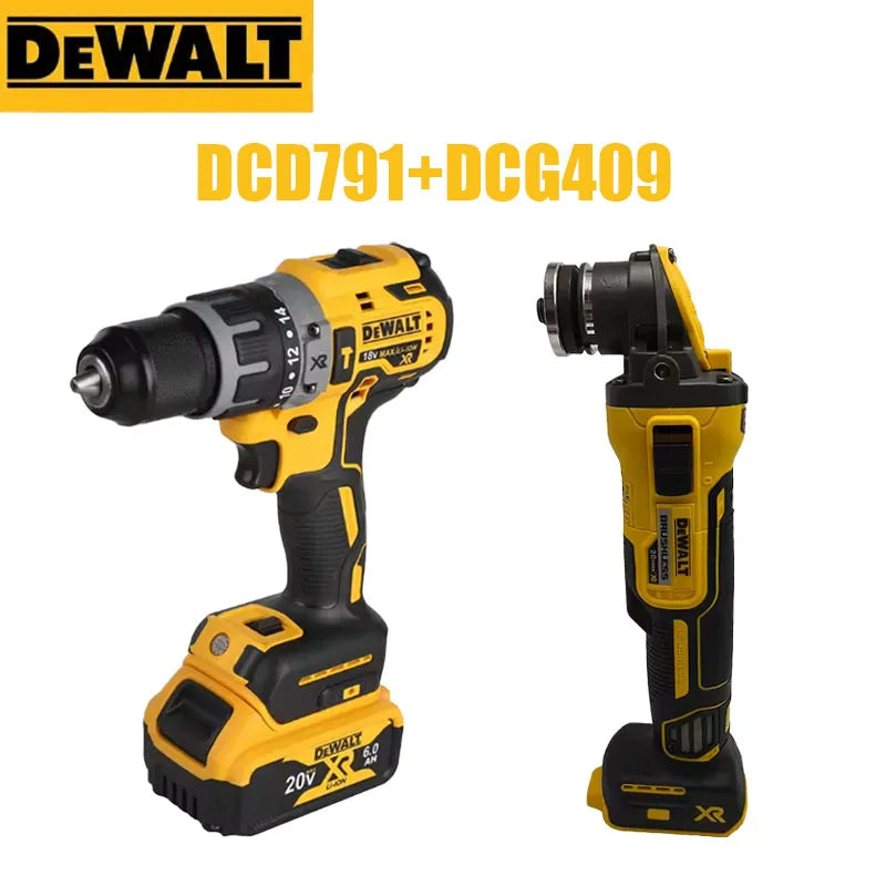 DEWALT 20V Complete Tool Kit - DCG409 & DCD791, Great for Home DIY & Professional Construction Projects Power tools