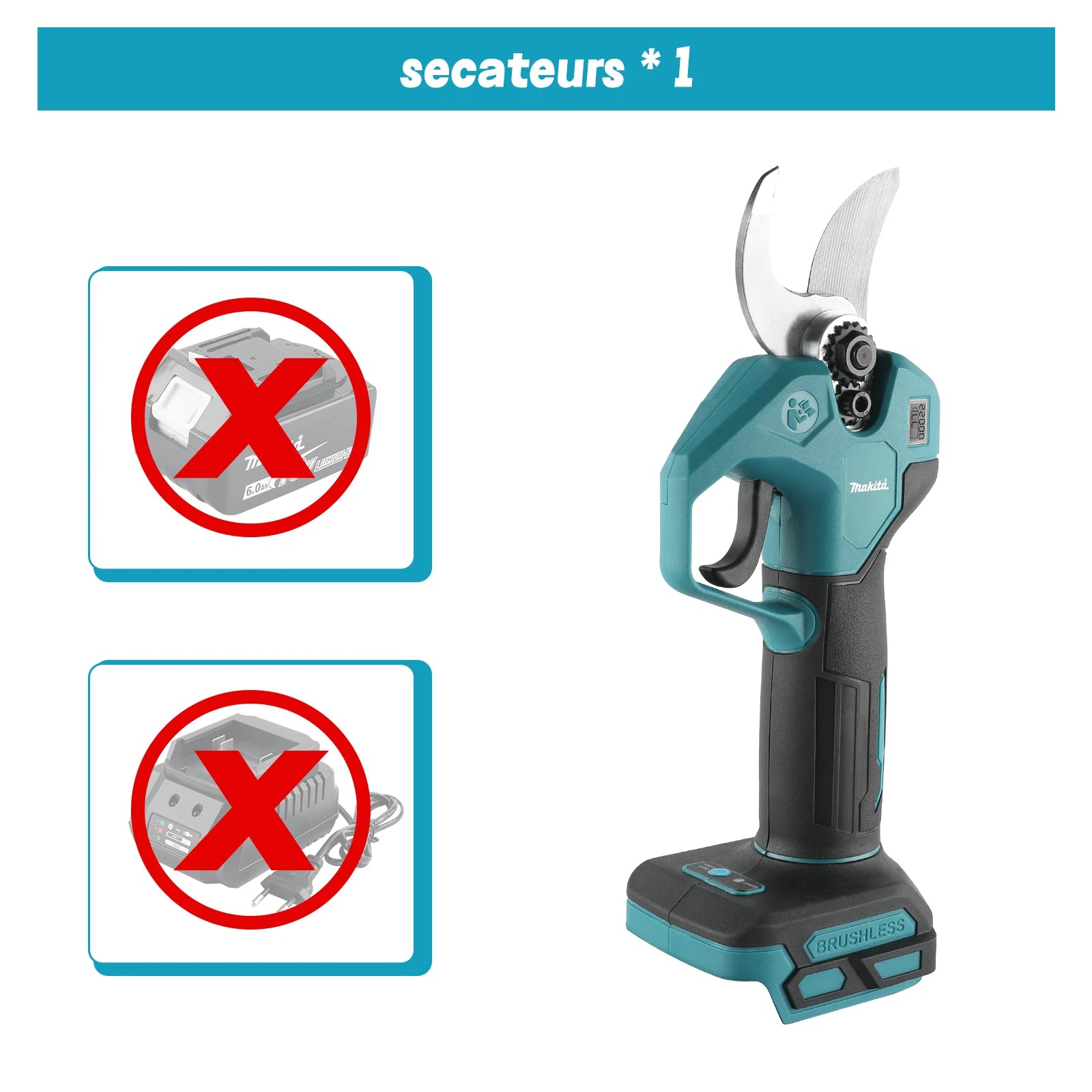 Makita Tijera de Poda Eléctrica Inalámbrica Brushless 45mm